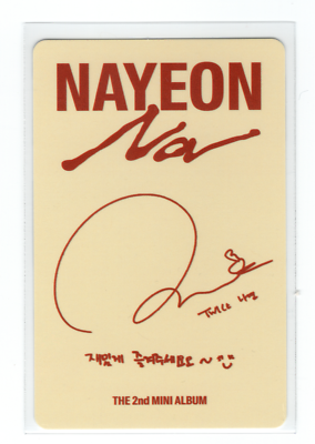 Twice Nayeon Photocard | NA NEMO Special Version (A) | eBay
