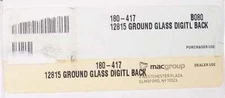 Toyo 12815 Ground Glass Digital Back