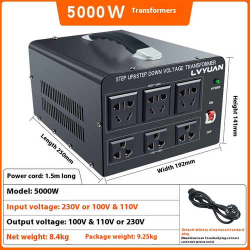 Trasformatore da 220v a 110v 110v a 220v alta potenza convertitore di potenza universale - Foto 13 di 13