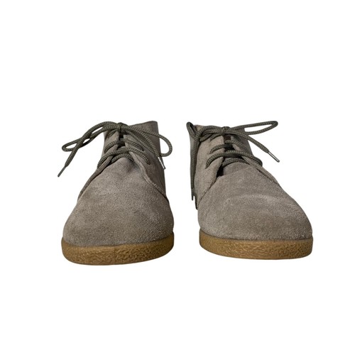 Scarpe Chelsea Crown vintage da donna in pelle scamosciata marrone con lacci taglia 37 US 6,5/7 - Foto 4 di 10