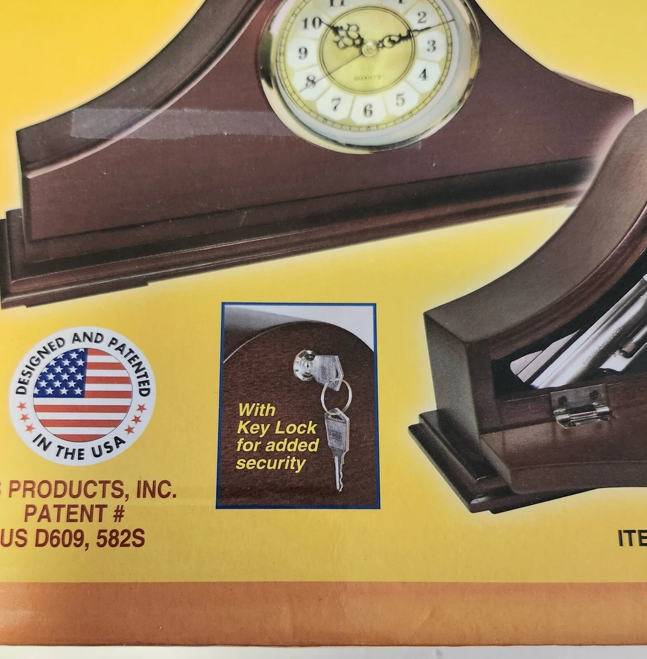 Reloj Pistola Manto Oculto Guardián de la Paz Madera Amplio Compartimento Oculto Seguro Foto 4 de 4