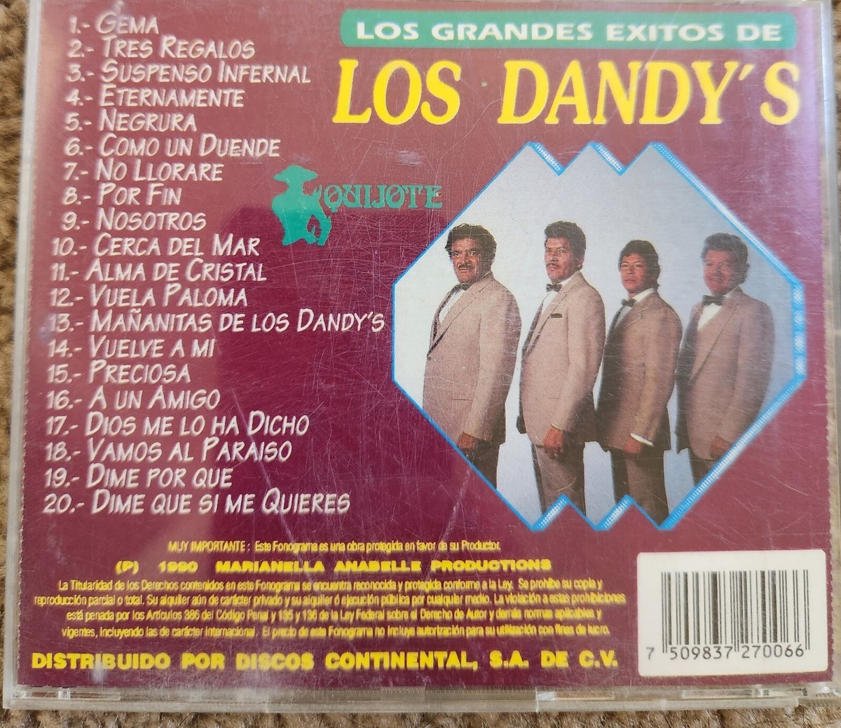 Los Grandes Exitos es Los Dandy's CD 20 Grandes Exitos | eBay