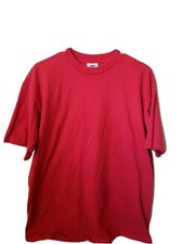 Vintage 90s Pro Club Heavy Weight Red Blank T-Shirt Adult XL Tall Made In USA