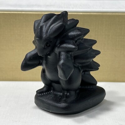 2'' Natural obsidian quartz hand carved crystal Fire dragon gem reiki healing 1pc