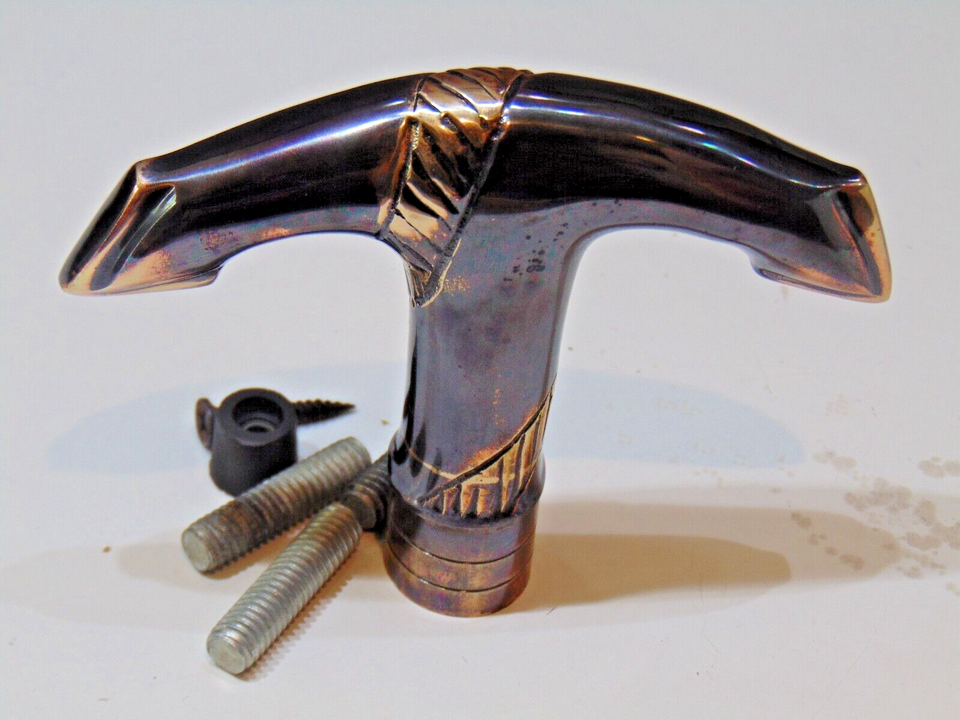 Solid Brass Victorian Anchor Handle Antique Style Vintage Walking Canes