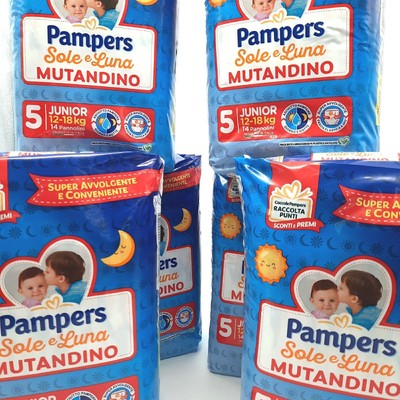 Pampers Sole E Luna Windelhöschen Junior Größe 5 12-18 kg 84 Windeln (35,45)
