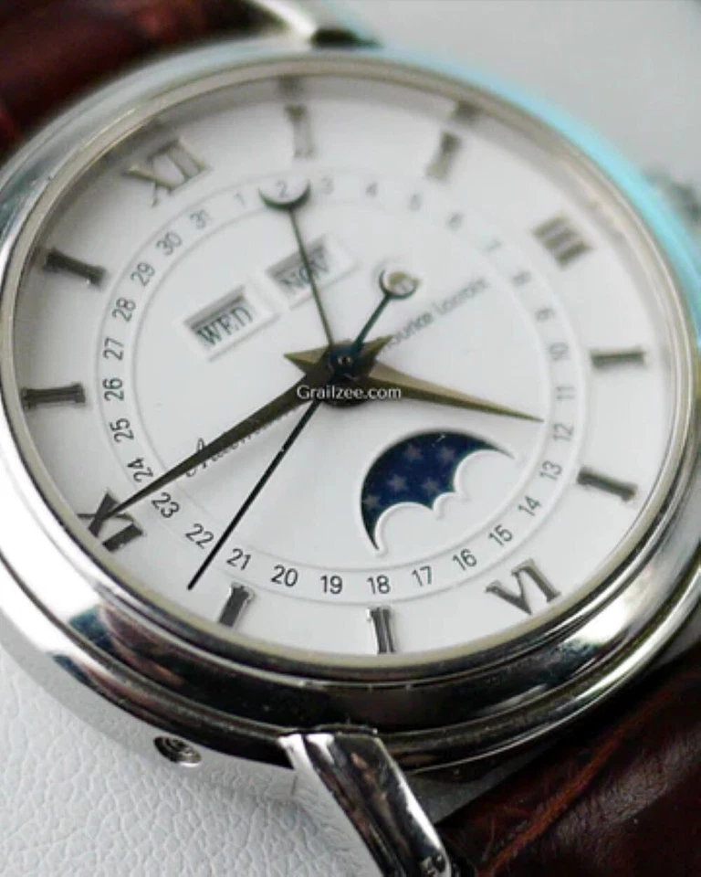 Maurice Lacroix Masterpiece Phase de Lune 38MM White Dial Leather Strap (MP6347) - Image 2 of 4