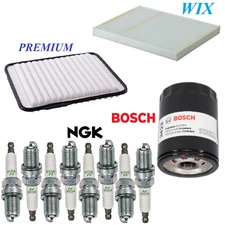 Tune Up Kit Air Cabin Oil Filters Spark Plugs For CADILLAC DTS V8 4.6L 2006-2011