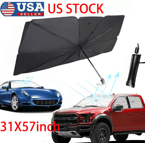 Foldable Car Windshield Sunshade Front Window Cover Visor Sun Shade Umbrella US