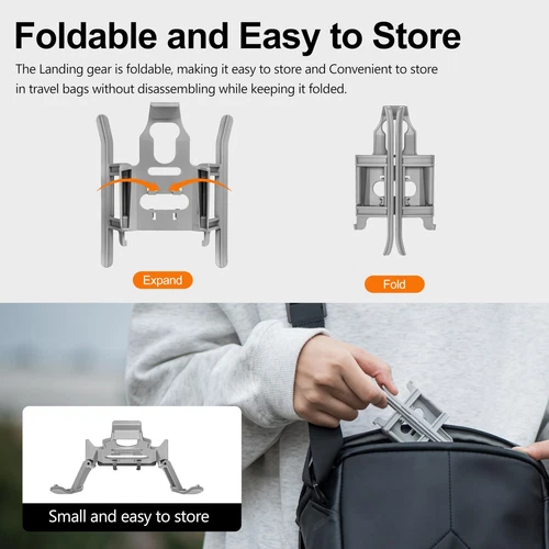 For DJI Mini 4Pro Drone Landing Gear Heightened Extend Landing Gear Accessories - Picture 7 of 16