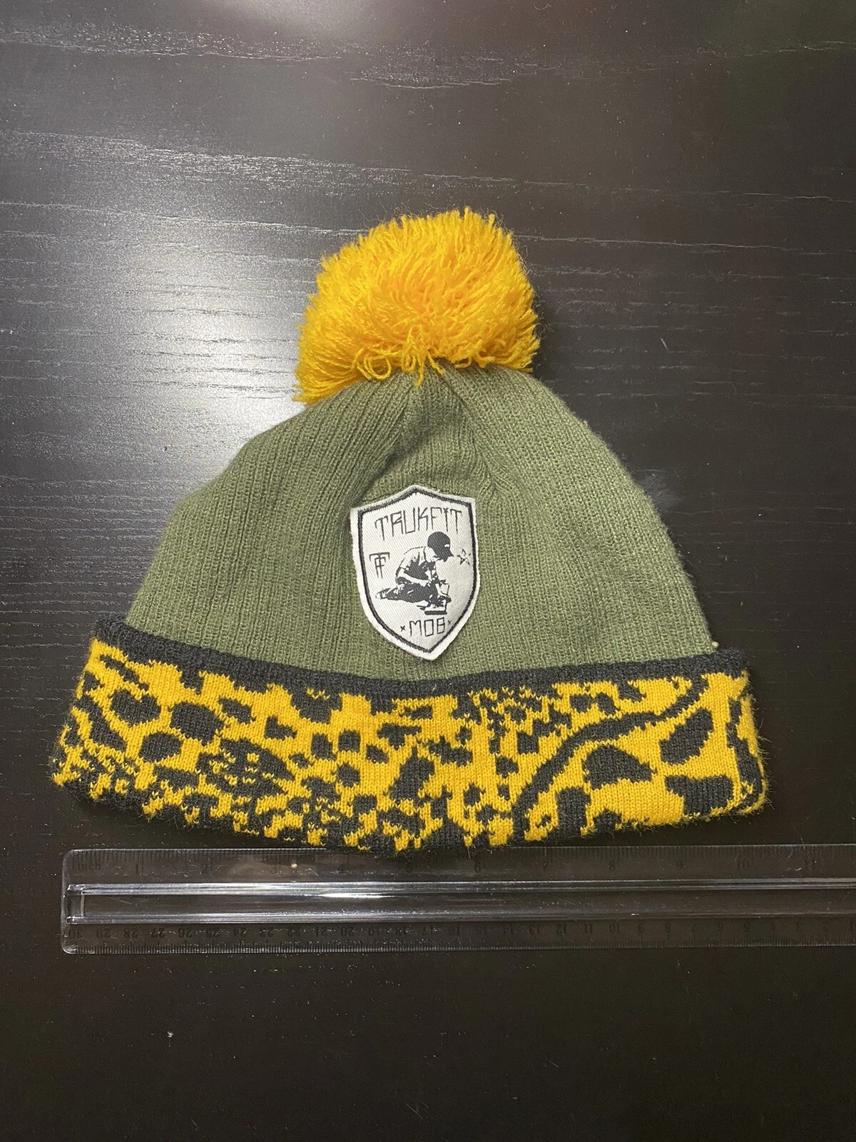 Trukfit Beanie par TRUKFIT, Skateboard léopard vert jaune Supreme Lil Wayne
