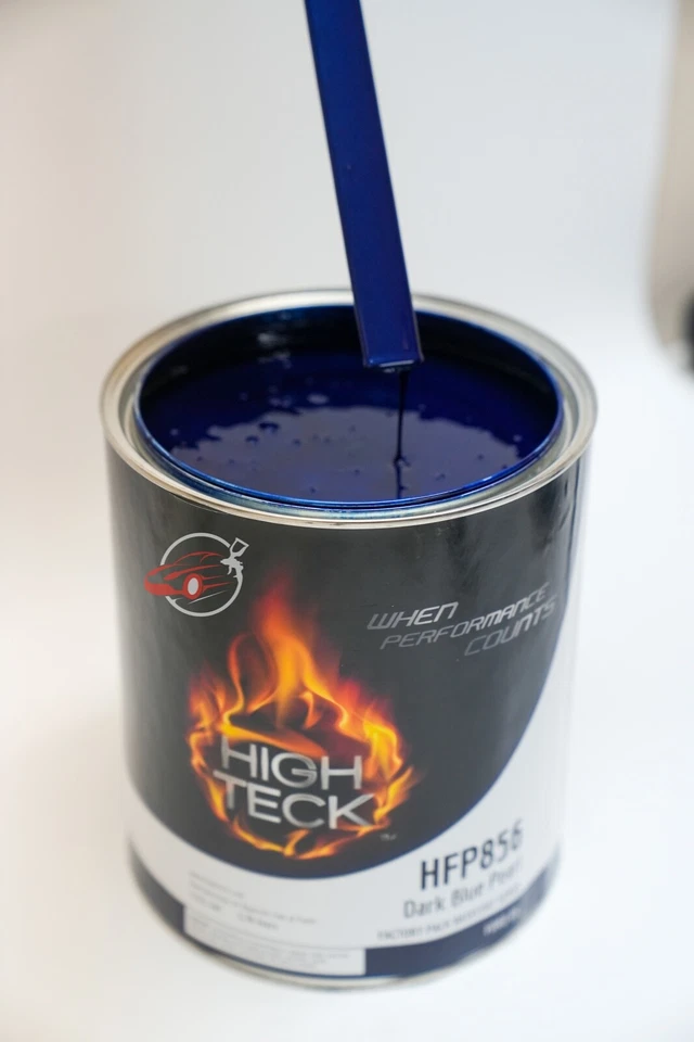 High Teck Dark Blue Pearl Basecoat Paint, Reducer, Clearcoat Gallon Kit FORD DX - Image 2 of 4