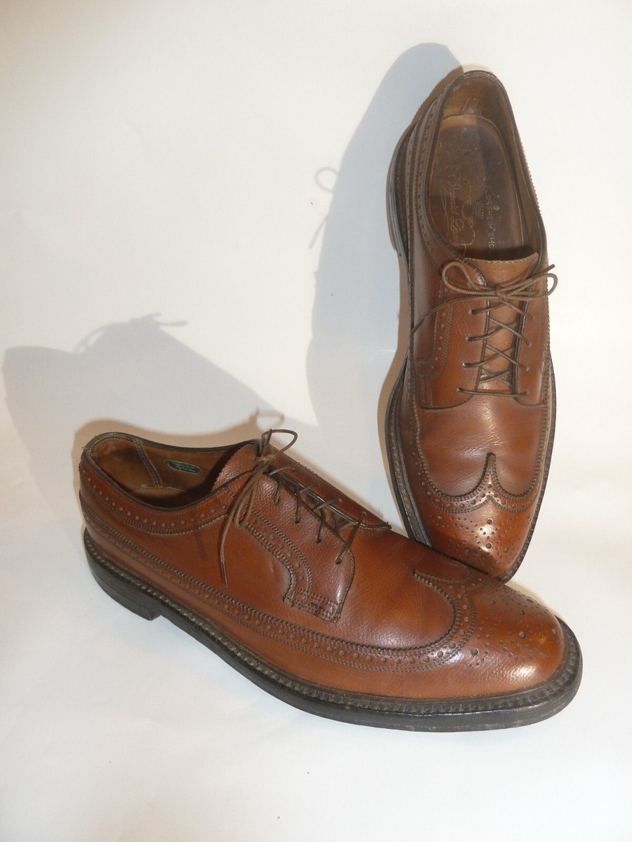 靴 Florsheim Imperial Vintage Men Florsheim Imperial Wingtip Gunboat Dress V Cleat