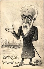 PC POLITICAL SATIRE BRISSON MARSEILLE LA PLUIE QUI MARCHE (a45597)