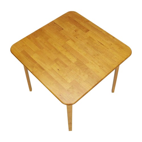 MECO Stakmore Classic Straight Edge Solid Wood Folding Card Table, Oak Frame - Picture 4 of 4
