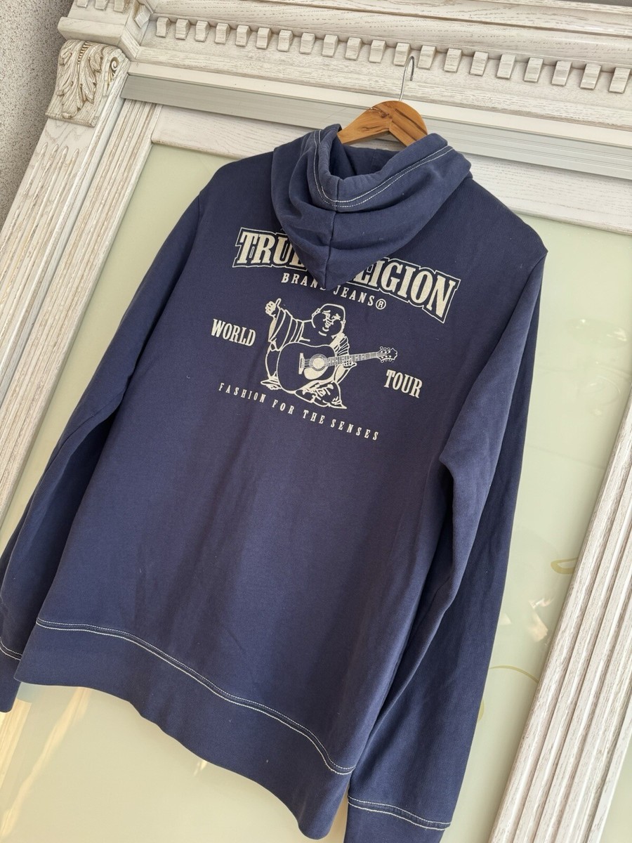 Vintage True Religion Zip Hoodie Japanese Brand Y2K Size M | eBay