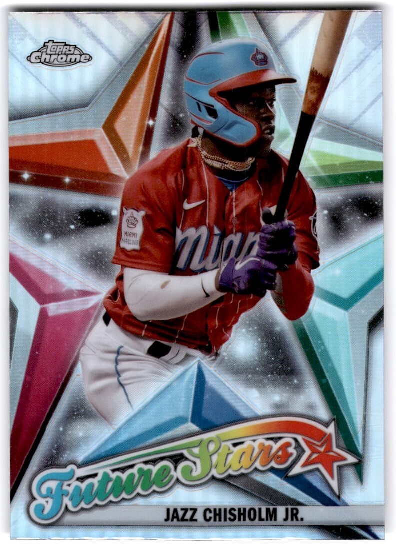 【12月】クロム 2022 Topps Chrome Jazz Chisholm Jr. Miami Marlins #FS-12 Refractor