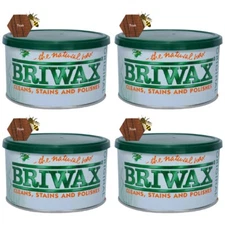 Briwax Teak Original Furniture Wax Polish, 16 Oz. (Pack of 4)