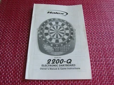HALEX 2200-Q Electronic Dartboard Owner Manual Printed Game Instructions #64442