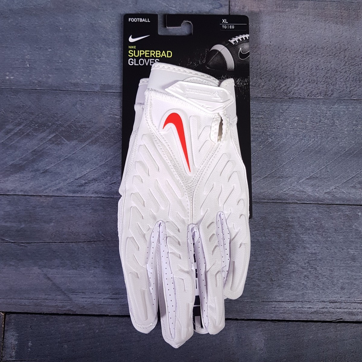 NIKE Superbad NCAA Syracuse Orange Football Gloves Size XL