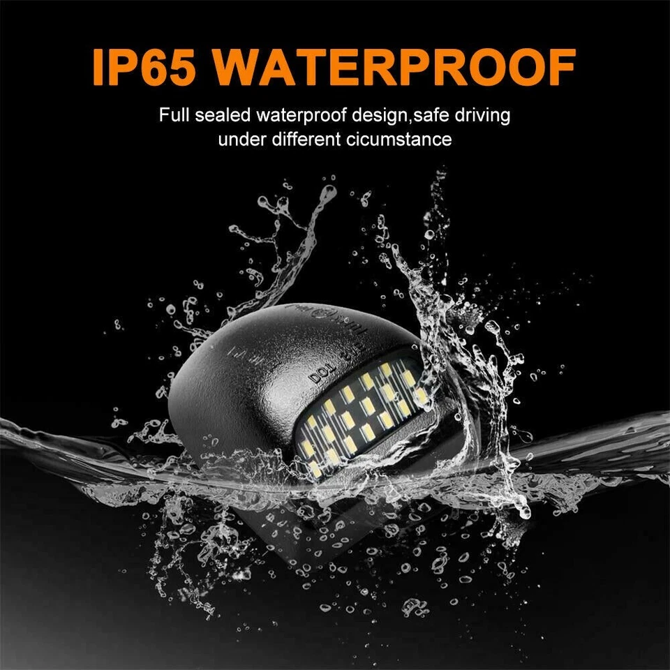 Para 00-06 Chevy Tahoe Suburban GMC Yukon XL LED placa de licença lâmpada par - Imagem 4 de 4