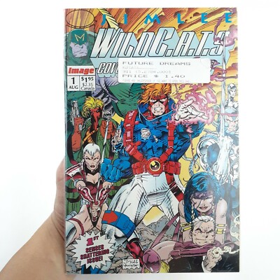 Wildcats Tシャツ Lサイズ アメコミ Jim Lee ビンテージ Image Comic Book Wild CATS 1 August 1st Issue Edition Jim Lee Near