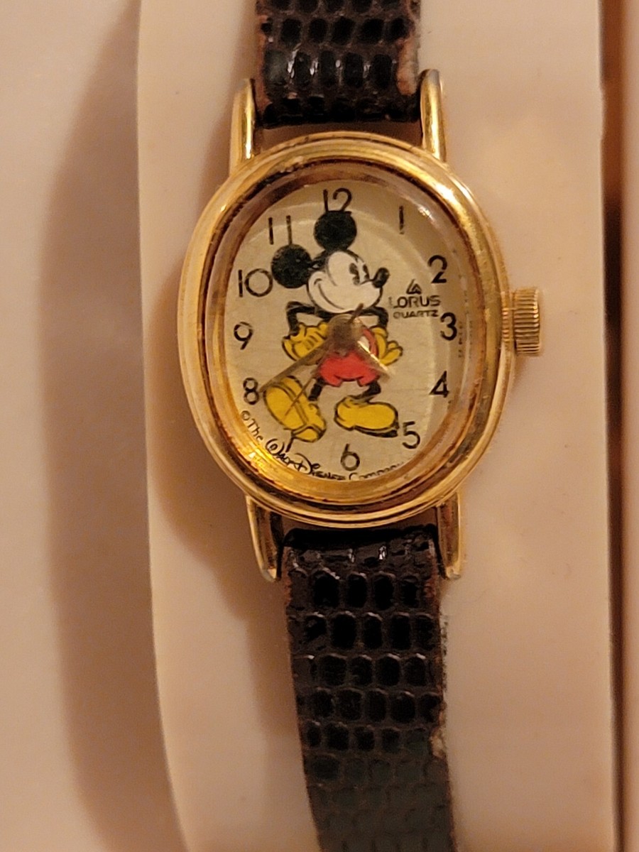 Vintage Pristine Mickey Mouse LORUS Quartz Watch V515-6000 A1 Org