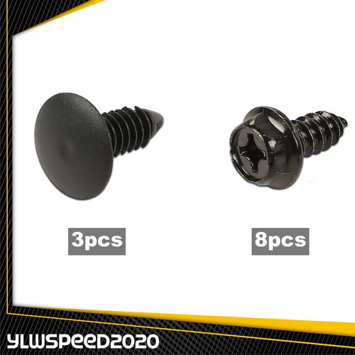 Juego de herrajes de tornillo de relleno para parachoques delantero y trasero Regal Grand National 81-87 - Imagen 3 de 9