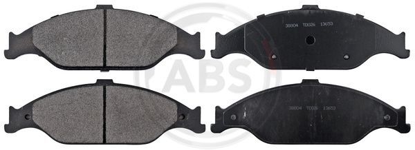 A.B.S. 38804 Bremsbelagsatz, Scheibenbremse Vorne FüR Ford Usa-image
