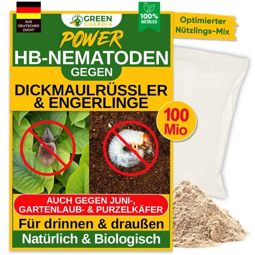 POWER HB-Nematoden gegen Dickmaulrüssler 100Mio für 200 m²,&Engerlinge bekämpfen