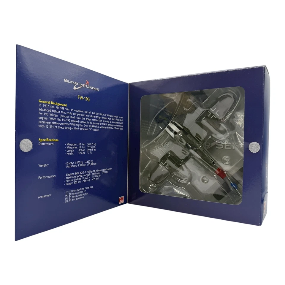 Hobby Master HA7418 1:48 Focke-Wulf Fw 190A Luftwaffe I./JG 1, Wilhelm Krebs - Image 4 of 4