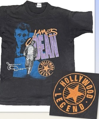Vintage James Dean All Over Print T Shirt 80 s Size L  AOP Single Stitch