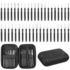 Terminal Removal Tool Kit 41 Pcs Depinning Tool Electrical Connector Pin Remo...