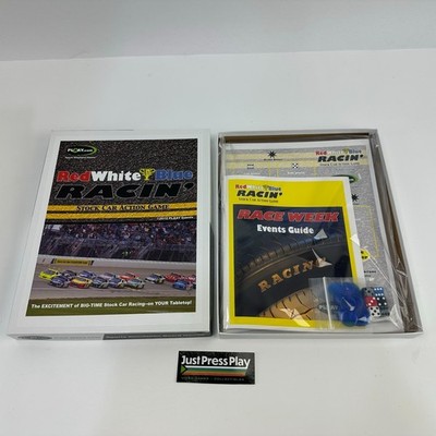 PLAAY Red White Blue Racin' Stock Car Action Game New Unused