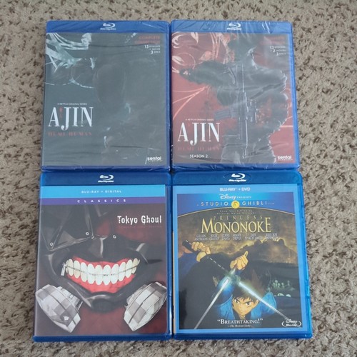 5 Five Anime Blu Ray Set Ajin, Tokyo Ghoul, Mononoke, Yashahime - Picture 1 of 1