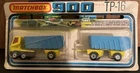 1978 LESNEY MATCHBOX TWIN PACK 900 TP-16 YELLOW/BLUE DUMP TRUCK W/TRAILER NIOP
