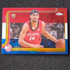 Topps 2025-26 Topps Chrome Red, White, Blue Refractor Asa Newell #273 