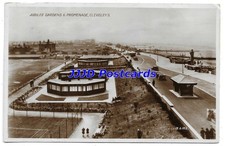 CL10 CLEVELEYS JUBILEE GARDENS & PROMENADE RPPC Valentines No. G6182 Posted 1937