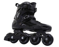 NEW Black Inline Skates Unisex size M6 W7 80mm Wheels removable aluminum shock