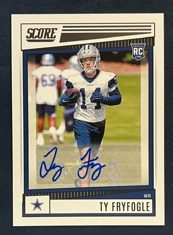 2022 Score - Rookies Ty Fryfogle #396 Signatures (AU, RC)