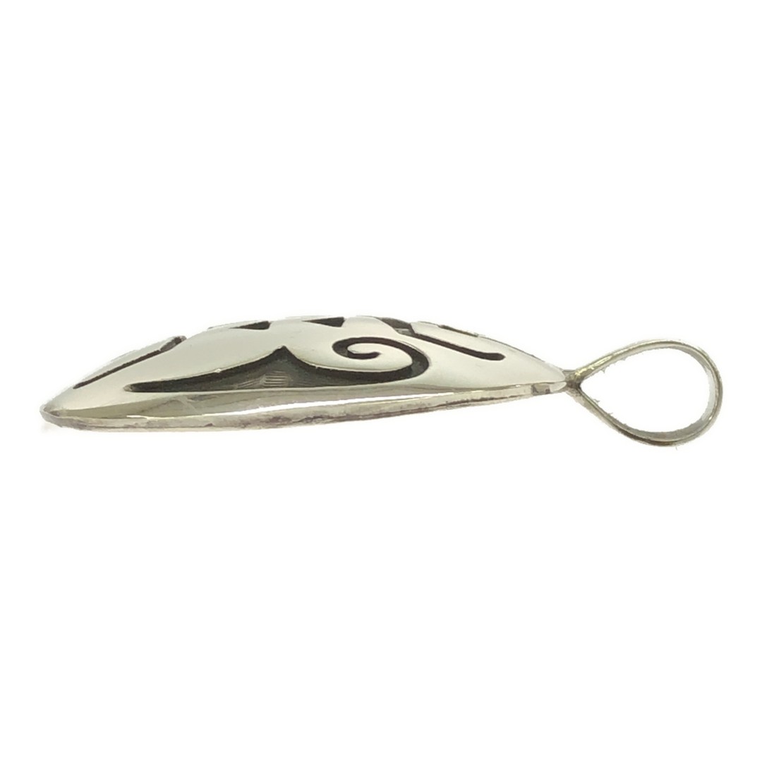 Hopi Manuel Hoyungwa Overlay Pendant Top Bug Design Sterling