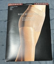 Victoria's Secret Vintage Body By Victoria Ultimate Control Black Pantyhose