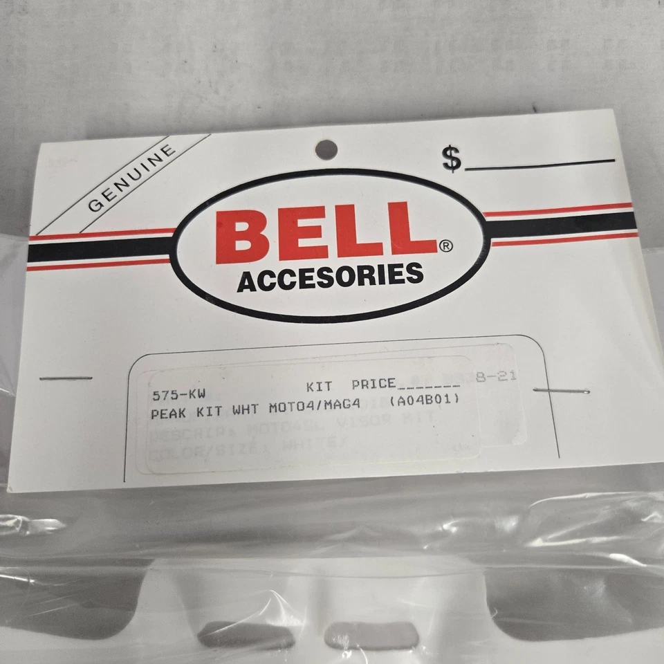 Repuesto Campana Moto 4 / Mag 4 Blanco Pico Visera *NUEVO STOCK ANTIGUO* Foto 2 de 3