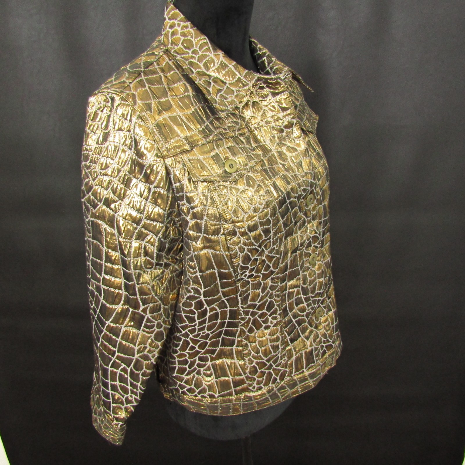Ruby Rd. Jacket Button Up Collared Neck Womens 12… - image 2
