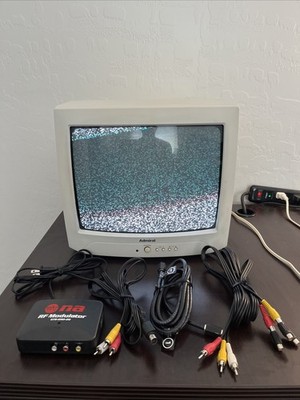 Admiral 13  CRT TV Gaming Television W RCA Inputs Modulator JSJ12306 Working