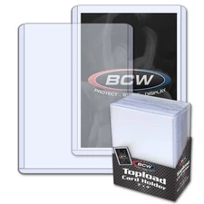 BCW 3x4 Topload Standard Semi-rigid Card Holder - FREE SHIPPING - 25 Quantity