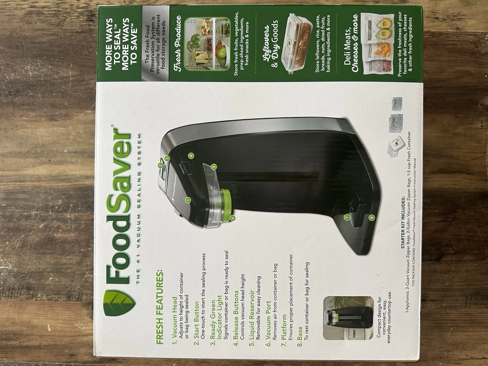 FoodSaver Fresh Food Preservation System - Vacuum Sealer for Zipper Bags