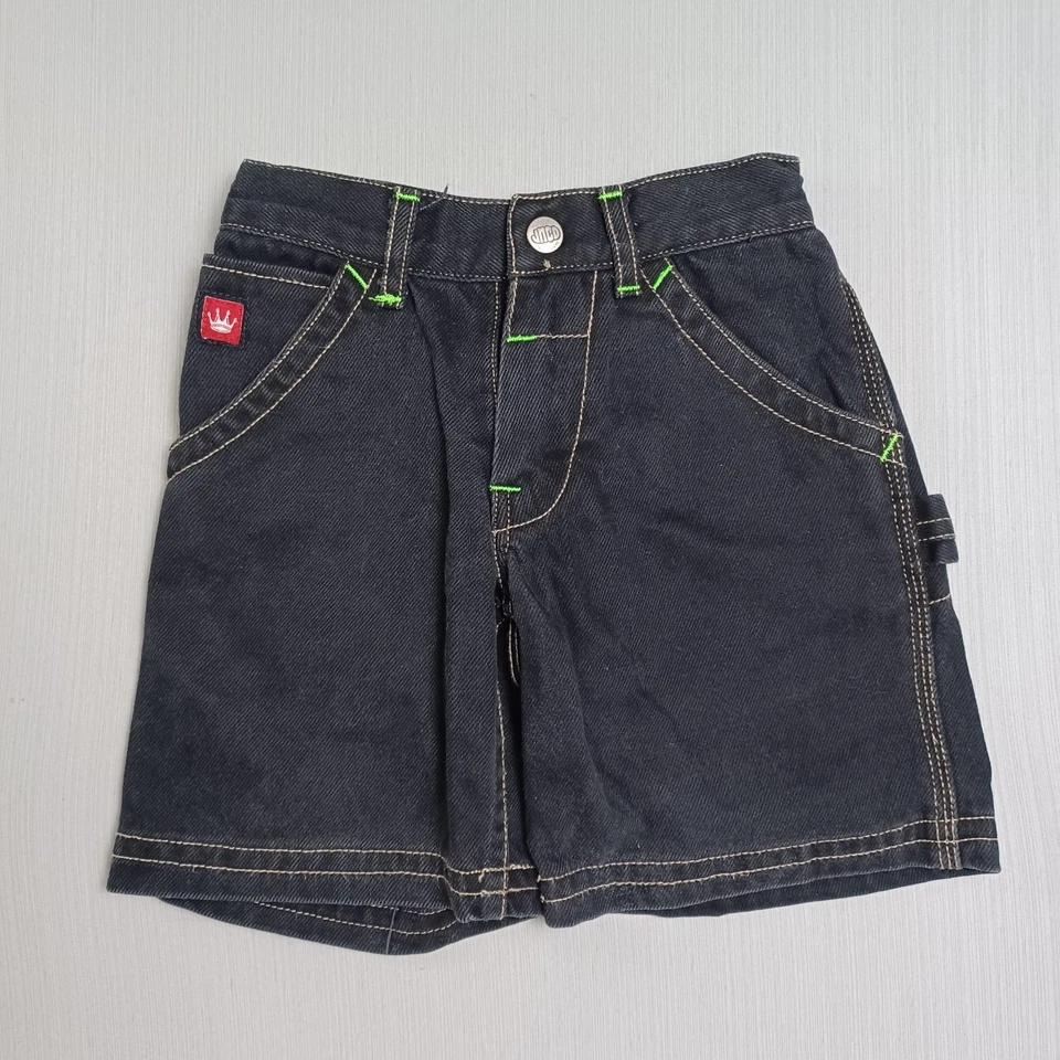 Pantalones Cortos Carpintero JNCO Niño Pequeño Talla 4T Negro Dinosaurio De Colección Y2K Foto 2 de 4