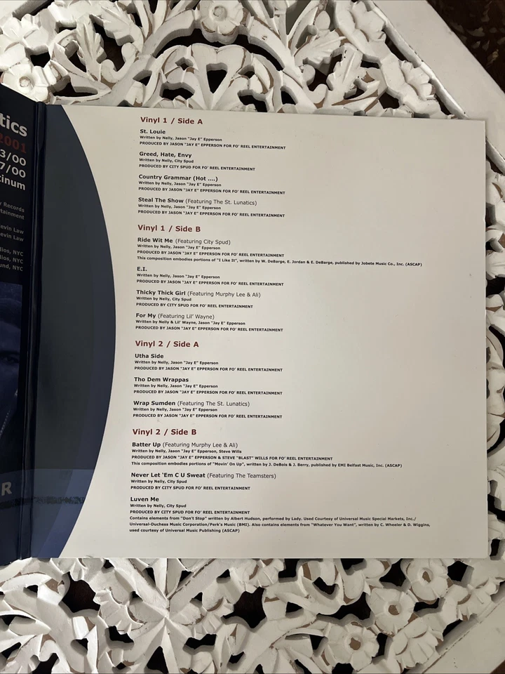 Nelly 2xLP Country Grammar 2015 Reissue Black Vinyl Gatefold Rare Rap Hop Record Foto 4 de 4