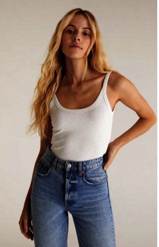 Z SUPPLY WHITE CASA RIB TANK TOP WOMENS - SIZE MEDIUM - NWT